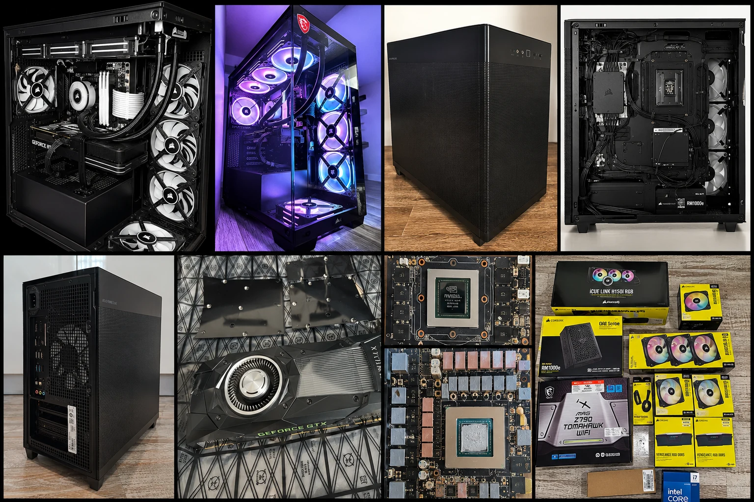 CRC Computer Builds portfolio collage