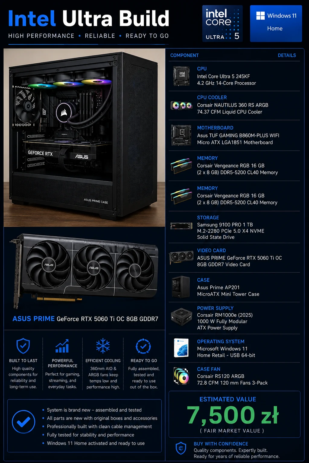 CRC ready to ship gaming PC build