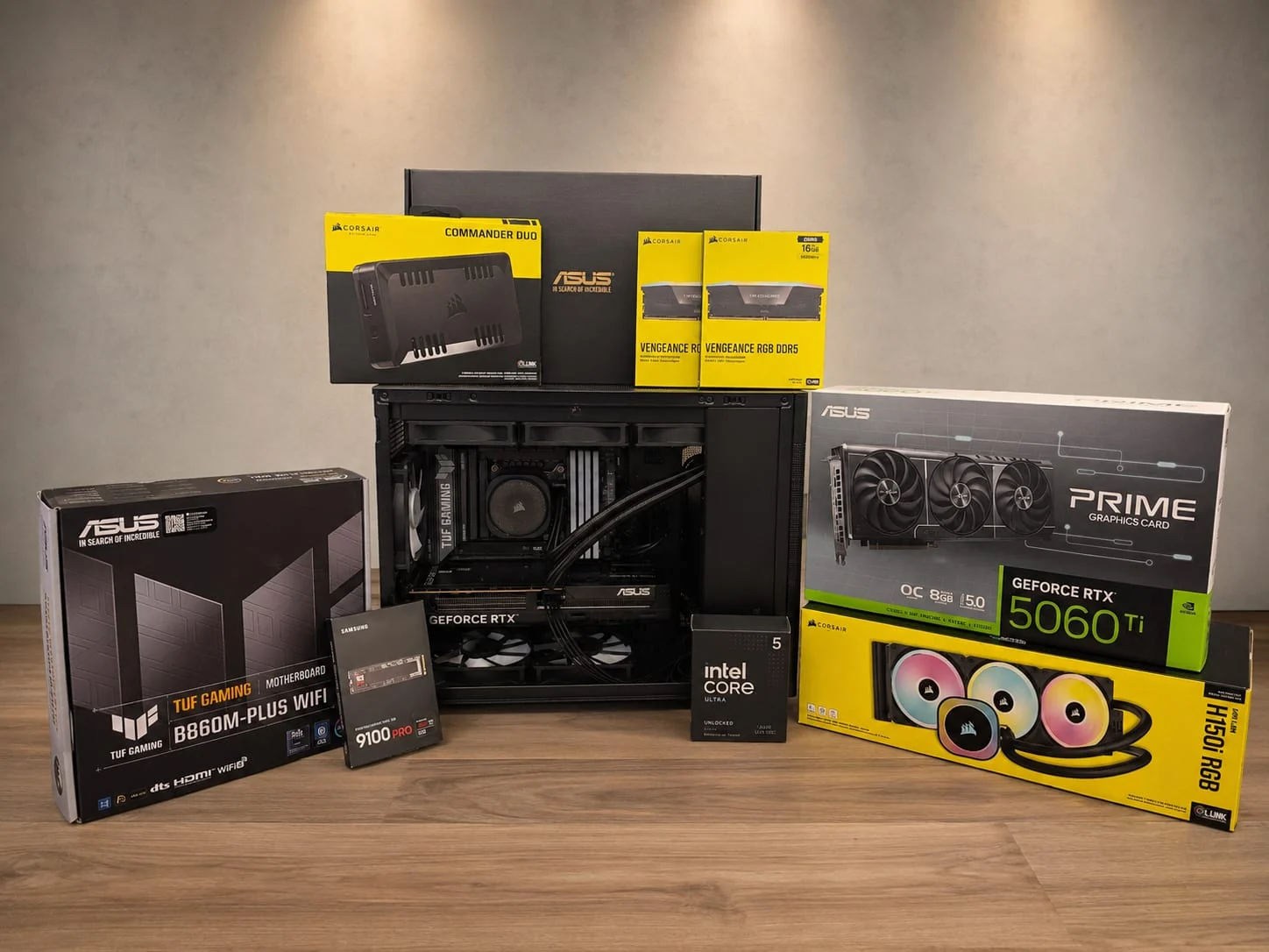 Ready PC with component boxes